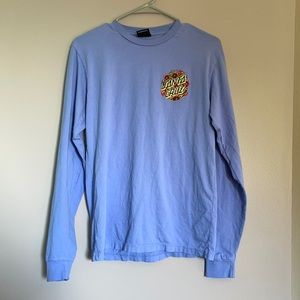 Santa Cruz periwinkle women’s long sleeve tee
